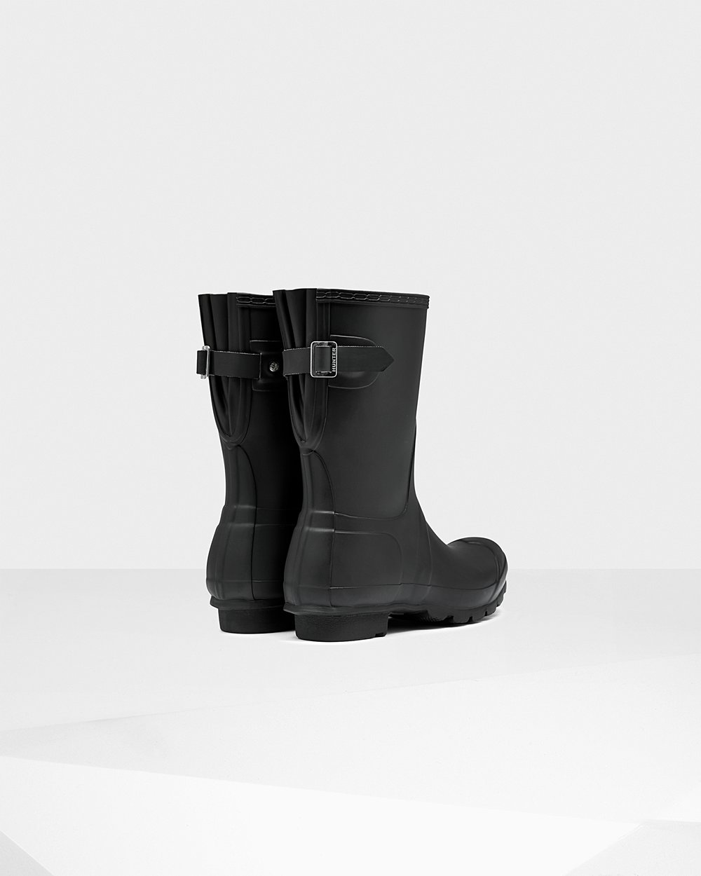 Botas De Cortas Original Back Adjustable Hunter Mujer - Negros - 417863USJ